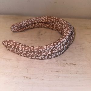 Anthropologie Knotted Print Headband